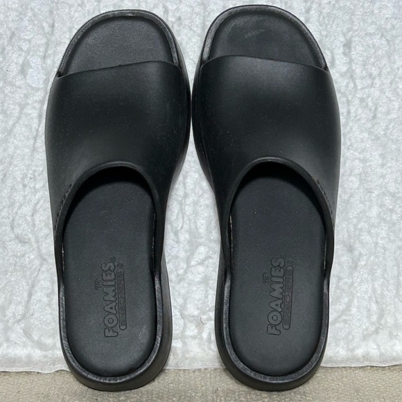 Skechers Foamies Rave Womens Black Slip On Platform Open-toe Slide Sandals SZ 7 - Picture 5 of 11